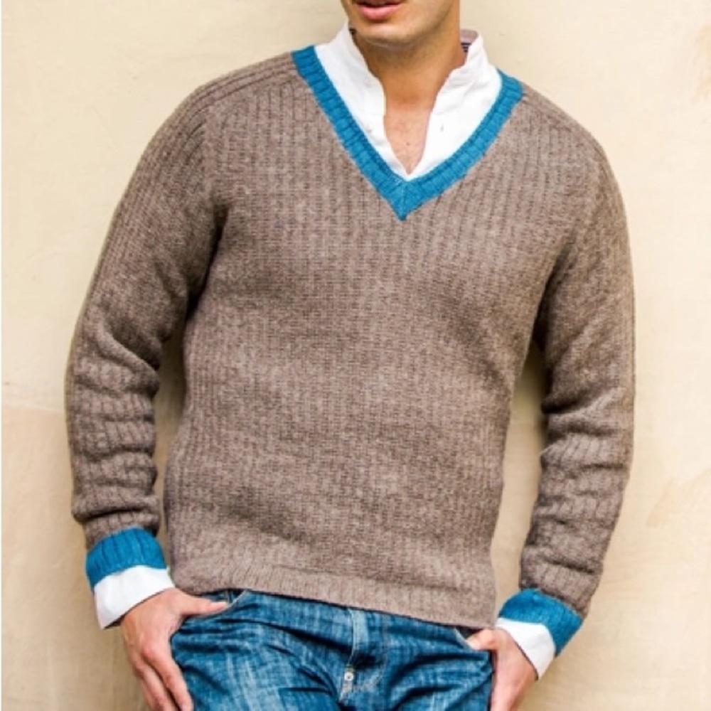 Novica Alpaca Blend Men’s Sweater
